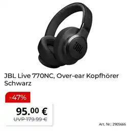 Saturn JBL Live 770NC, Over-ear Kopfhörer Schwarz Angebot