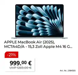 Saturn APPLE MacBook Air (2025) Angebot