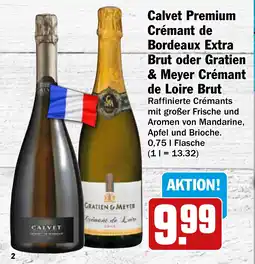 HIT Ullrich Calvet Premium Crémant de Bordeaux Extra Brut oder Gratien & Meyer Crémant de Loire Brut Angebot