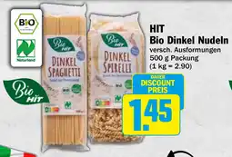 HIT Ullrich HIT Bio Dinkel Nudeln Angebot