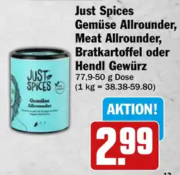 HIT Ullrich Just Spices Gemüse Allrounder, Meat Allrounder, Bratkartoffel oder Hendl Gewürz Angebot