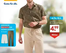 Aldi Süd UP2FASHION Bermudas mit Leinen Angebot