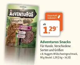Fressnapf Adventuros Snacks Angebot