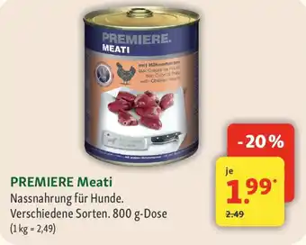 Fressnapf PREMIERE Meati Angebot