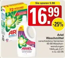 WEZ Ariel Waschmittel Angebot
