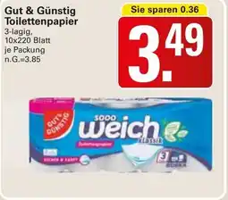 WEZ Gut & Günstig Toilettenpapier Angebot
