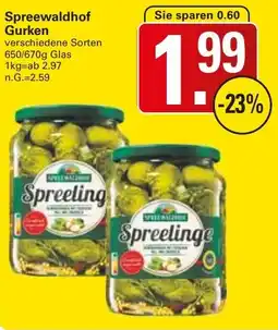 WEZ Spreewaldhof Gurken Angebot