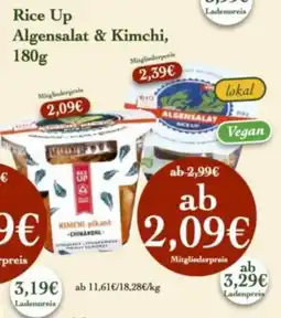 LPG Biomarkt Rice Up Algensalat & Kimchi Angebot