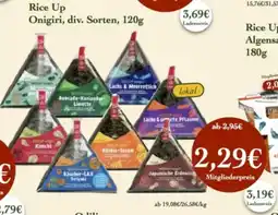 LPG Biomarkt Rice Up Onigiri Angebot