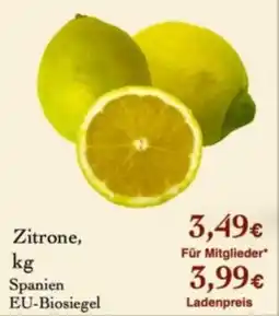 LPG Biomarkt Zitrone Angebot