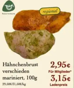 LPG Biomarkt Hähnchenbrust verschieden mariniert Angebot