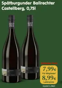 LPG Biomarkt Spätburgunder Ballrechter Castellberg Angebot