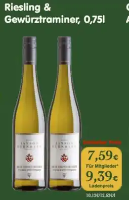 LPG Biomarkt Riesling & Gewürztraminer Angebot