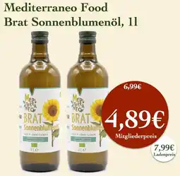 LPG Biomarkt Mediterraneo Food Brat Sonnenblumenöl Angebot