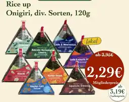 LPG Biomarkt Rice up Onigiri Angebot