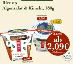 LPG Biomarkt Rice up Algensalat & Kimchi Angebot