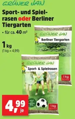 Thomas Philipps GRÜNER JAN Sport- und Spielrasen oder Berliner Tiergarten Angebot