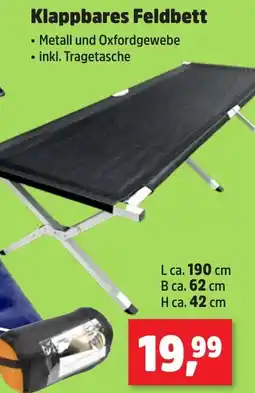 Thomas Philipps Klappbares Feldbett Angebot