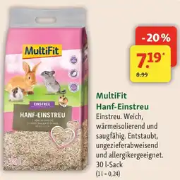 Fressnapf MultiFit Hanf-Einstreu Angebot