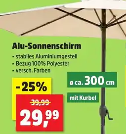 Thomas Philipps Alu-Sonnenschirm Angebot