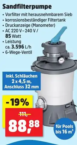 Thomas Philipps Sandfilterpumpe Angebot