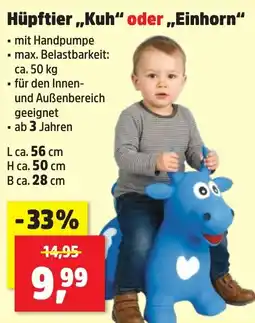 Thomas Philipps Hüpftier,,Kuh" oder „Einhorn" Angebot