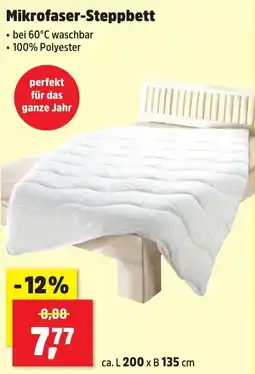 Thomas Philipps Mikrofaser-Steppbett Angebot