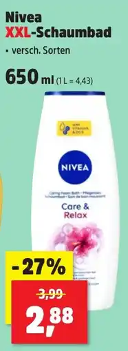Thomas Philipps Nivea XXL-Schaumbad Angebot