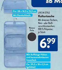 Aldi Süd LIVE IN STYLE Kulturtasche Angebot