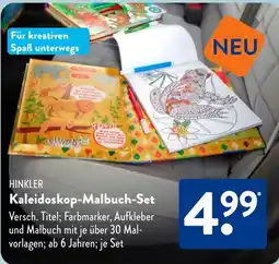 Aldi Süd HINKLER Kaleidoskop-Malbuch-Set Angebot