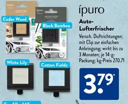 Aldi Süd ipuro Auto- Lufterfrischer Angebot