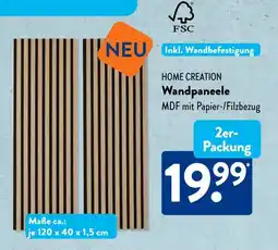 Aldi Süd HOME CREATION Wandpaneele Angebot
