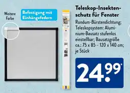 Aldi Süd Teleskop-Insektenschutz für Fenster Angebot