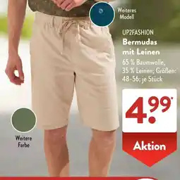 Aldi Süd UP2FASHION Bermudas mit Leinen Angebot