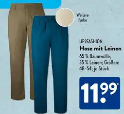 Aldi Süd UP2FASHION Hose mit Leinen Angebot