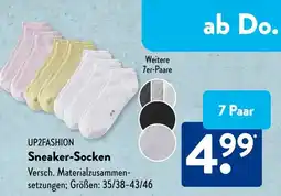 Aldi Süd UP2FASHION Sneaker-Socken Angebot