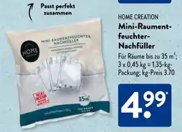 Aldi Süd HOME CREATION Mini-Raumentfeuchter- Nachfüller Angebot