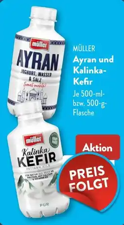 Aldi Süd MÜLLER Ayran und Kalinka- Kefir Angebot