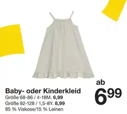 Zeeman Baby- oder Kinderkleid Angebot
