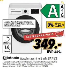 MEDIMAX Bauknecht Waschmaschine B WM 8A7 BS Angebot