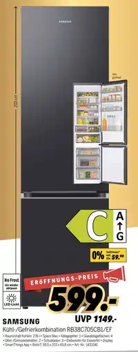 MEDIMAX SAMSUNG Kühl-/Gefrierkombination RB38C705CB1/EF Angebot