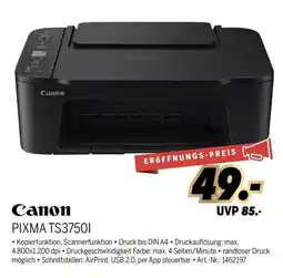 MEDIMAX Canon PIXMA TS37501 Angebot