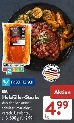 Aldi Süd BBQ Holzfäller-Steaks Angebot