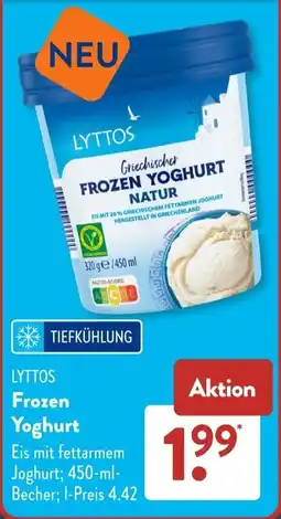 Aldi Süd LYTTOS Frozen Yoghurt Angebot