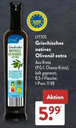 Aldi Süd LYTTOS Griechisches natives Olivenöl extra Angebot