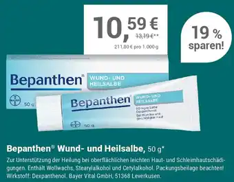 Alliance Healthcare Bepanthen Wund- und Heilsalbe Angebot
