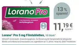 Alliance Healthcare Lorano Pro 5 mg Filmtabletten Angebot