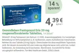 Alliance Healthcare Gesundleben Pantoprazol Eris 20 mg magensaftresistente Tabletten, 14 Stück Angebot
