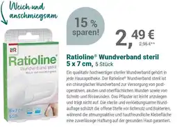 Alliance Healthcare Ratioline Wundverband steril 5 x 7 cm, 5 Stück Angebot