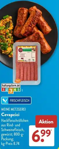 Aldi Süd MEINE METZGEREI Cevapcici Angebot